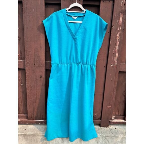 Sears Dresses & Skirts - Vintage Sears teal dress elastic waist one tag